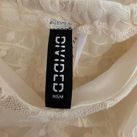 H&M Floral Mesh Off-Shoulder Top - Picture 3 of 4